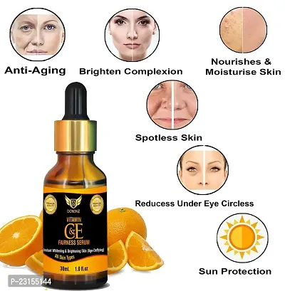 DOXONZ Vitamin C With Vitamin E Facial serum- For Anti Aging  Smoothening  Brigthening Face, Face Glow Booster 30ml-thumb4