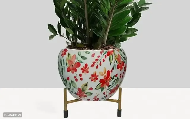 Metal Flower Pot for Indoor Plants - Decorative Planter for Living Room and Home Decor - Small Pots for Flowers and Plants, Multicolor