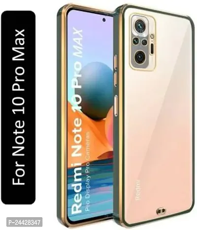 Back Cover For Redmi Note 10 Pro-(Transparent, Silicon)