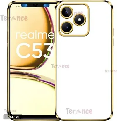 Back Cover For Realme C53, Narzo N53-(Gold, Flexible)-thumb0