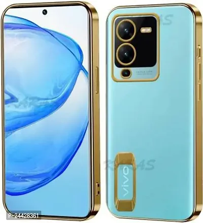 Back Cover For Vivo V25 Pro-(Gold, Flexible, Pack Of 1)-thumb0