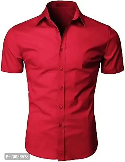 Parth Fashion Hub Men's Casual Half Sleeve Shirt-thumb0