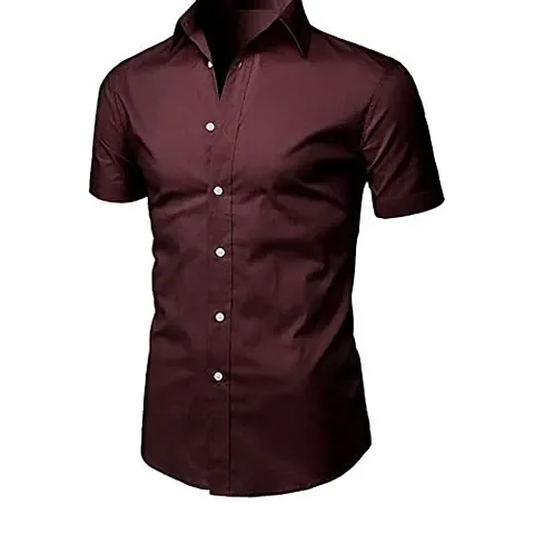 Parth Fashion Hub Men's Casual Half Sleeve Shirt