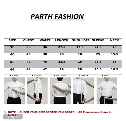 Parth Fashion Hub Men's Casual Half Sleeve Shirt-thumb3