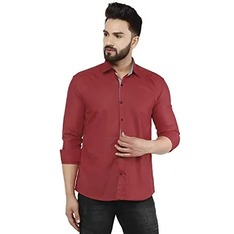 parth fashion Hub Men's Regular Fit Casual Full Sleeve Shirt
