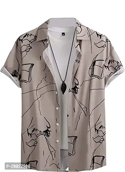 parth fashion Hub Men's Digital Printed Stylish Shirts
