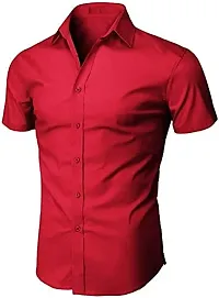 Parth Fashion Hub Men's Casual Half Sleeve Shirt-thumb1