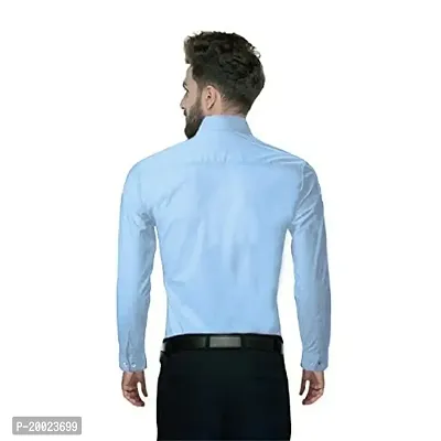 Parth Fashion Hub Men's Cotton Plain Casual Full Sleeve Regular Fit Shirt-thumb2