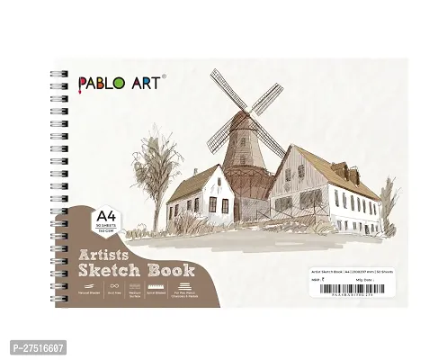 Pablo Art A4 Artists Sketch Book 50 Sheets 150GSM (White)