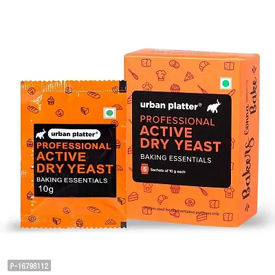 Urban Platter Baker's Active Dry Yeast, 50g (5 Sachets of 10g Each)-thumb0