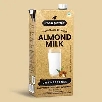 Urban Platter Almond Milk, 1 Litre [Unsweetened, Dairy-free, Vegan]-thumb1