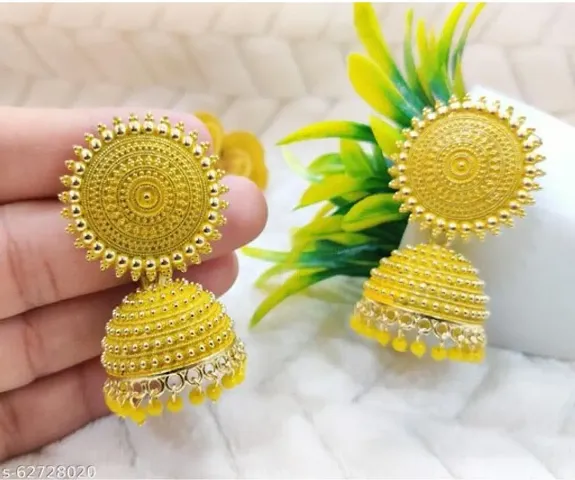 Drishya Attractive Drop Dome Shape Jhumki Earrings
