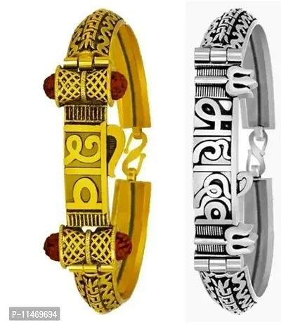 Elegant Brass Kada Bracelet Combo For Men-thumb0