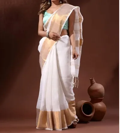 Alluring Cotton Silk Saree with Blouse piece 