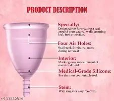 Gallops Reusable Menstrual Cup for Women - Medium Size, Ultra Soft, Odour and Rash Free, No Leakage, Protection for Up to 8-10 Hours, FDA Approved-thumb1