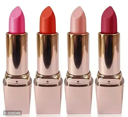 Long Lasting Waterproof  Lipstick (Pack Of 4)-thumb0