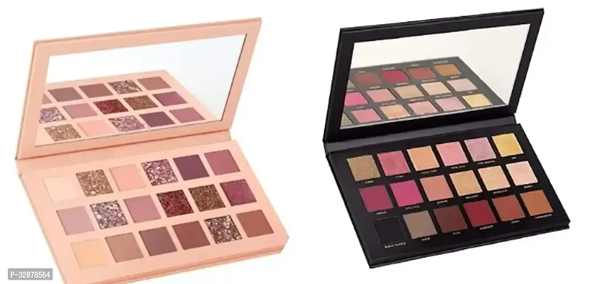 18 Shades Eye Shadow Combo Nude and Rose Gold