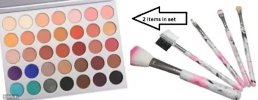 Eyeshadow Palette With 5 Brush Set  (6 Items In The Set)