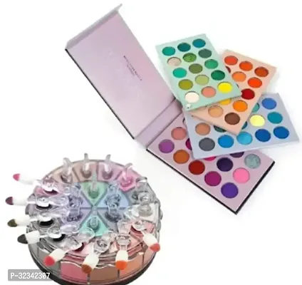 Glitter Shimmer 12 Color With 60 color eyeshadow Pallet