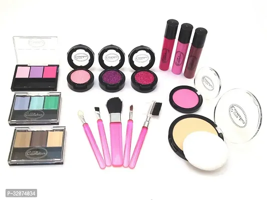 Beauty Makeup Kit- Facial Kit, Foundation, Eye Liner, Kajal, Mascara, Eye Shadow And Compact Powder Combo