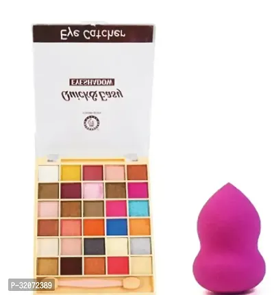 Easy Eyeshadow Palette With Puff Blender Pack of 2