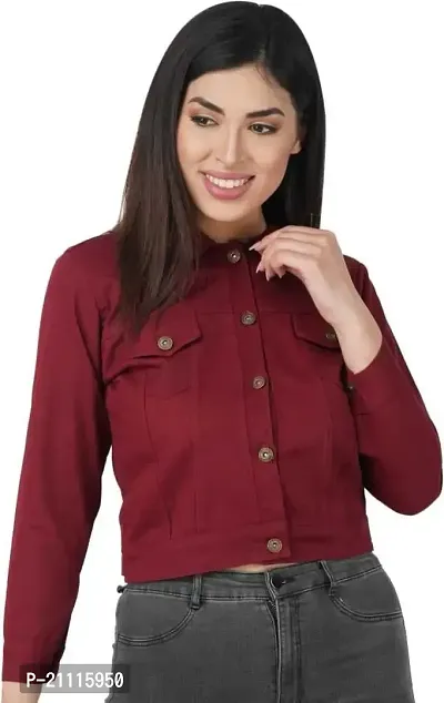 Buy Girls Burgundy SMILEY Patch Denim Jacket Online at Sassafras