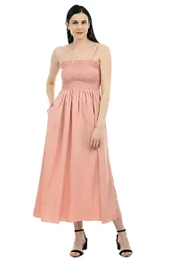 Fashionable Milkyway Maxi Dress with Shrug for Women (Light Pink_Large)-thumb3