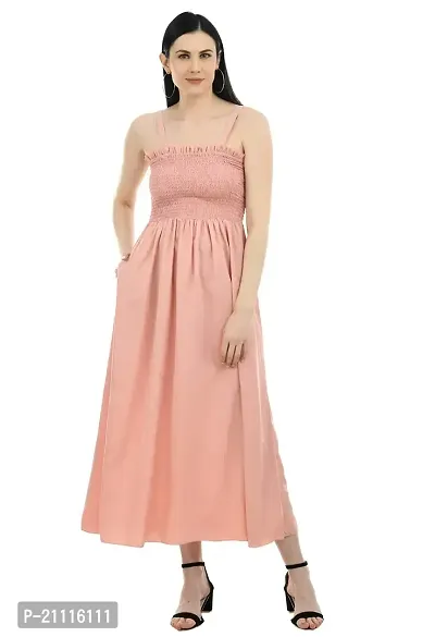 Fashionable Milkyway Maxi Dress with Shrug for Women (Light Pink_Large)-thumb4