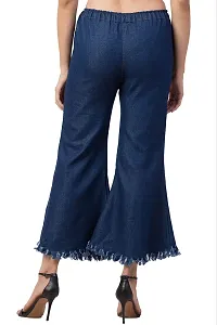 Fashion Women's Loose Fit Dark t Blue Jeans-thumb3
