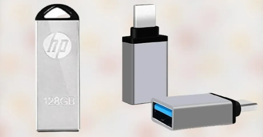 HP V220W 128GB USB 2.0/3.0 OTG Pendrive