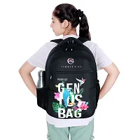School Bags For Men Women Boys  Girls School College Teens Students Bag Backpack (Black)-thumb1