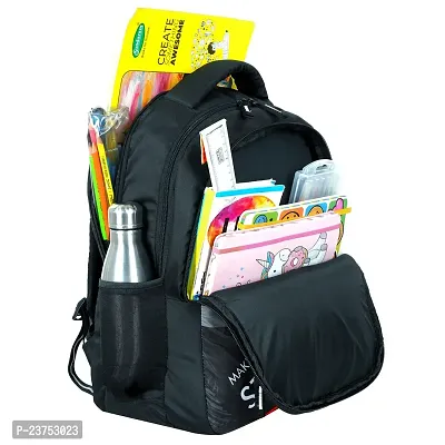 School Bags For Men Women Boys  Girls School College Teens Students Bag Backpack (Black)-thumb5
