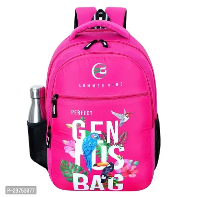 School Bags For Men Women Boys  Girls School College Teens Students Bag Backpack (Pink)-thumb0