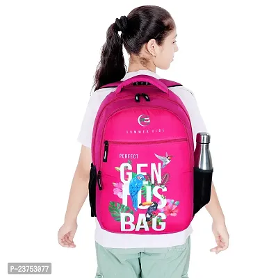 School Bags For Men Women Boys  Girls School College Teens Students Bag Backpack (Pink)-thumb4