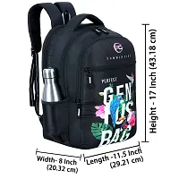 School Bags For Men Women Boys  Girls School College Teens Students Bag Backpack (Black)-thumb1