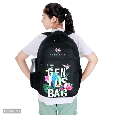 School Bags For Men Women Boys  Girls School College Teens Students Bag Backpack (Black)-thumb3