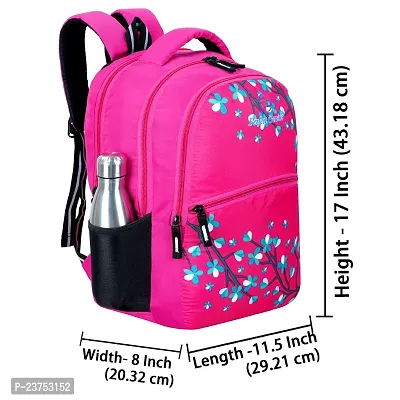 School Bags For Men Women Boys  Girls School College Teens Students Bag Backpack (Pink)-thumb2