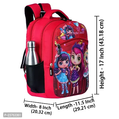 School Bags For Men Women Boys  Girls School College Teens Students Bag Backpack (Red)-thumb3