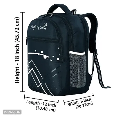 School Bags For Men Women Boys  Girls School College Teens Students Bag Backpack (Black)-thumb2