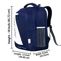 School Bags For Men Women Boys  Girls School College Teens Students Bag Backpack (Navy Blue)-thumb4