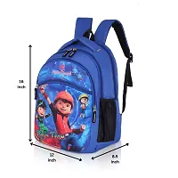 Unisex Medium 21 L Backpack Kids Cartoon Stylish Casual/Picnic/Tuition/School Backpack for Child (3-9 Yrs) Boys Team 614 R-Blue-thumb2