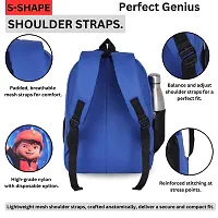 Unisex Medium 21 L Backpack Kids Cartoon Stylish Casual/Picnic/Tuition/School Backpack for Child (3-9 Yrs) Boys Team 614 R-Blue-thumb4