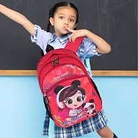 Unisex Medium 21 L Backpack Kids Cartoon Stylish Casual/Picnic/Tuition/School Backpack for Child (3-9 Yrs) My Friend 614 Red-thumb2