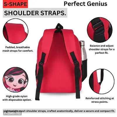 Unisex Medium 21 L Backpack Kids Cartoon Stylish Casual/Picnic/Tuition/School Backpack for Child (3-9 Yrs) My Friend 614 Red-thumb4