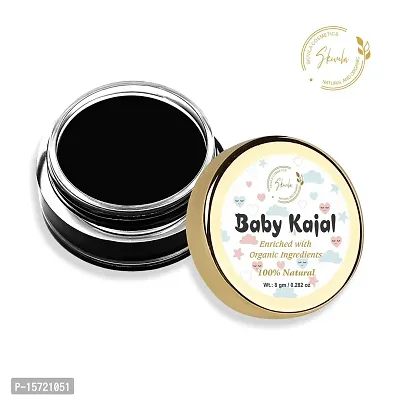 Organic Skivila Baby Kajal-100% Chemical Freenbsp;nbsp;(Natural Black, 8 gm)-thumb4