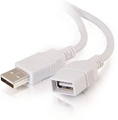 Windrop Solutions USB 2.0 Male A to Female A Extension Cable Super Speed for Printer/PC/External Hard Drive (Useful for LED/LCD TV USB Ports) 1.5M MADE IN INDIA (WHITE)