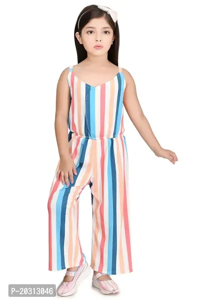 Stylish Multicolured Cotton Blend A-Line Dress For Girl