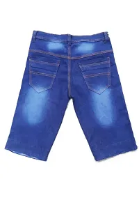 Stylish Blue Denim Denim Capri For Men-thumb1