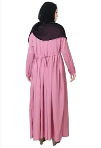 WRINKLE ABAYA WITH BLACK DUPATTA-thumb1