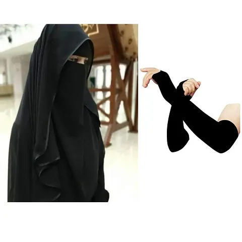 Arabian hijab and gloves
